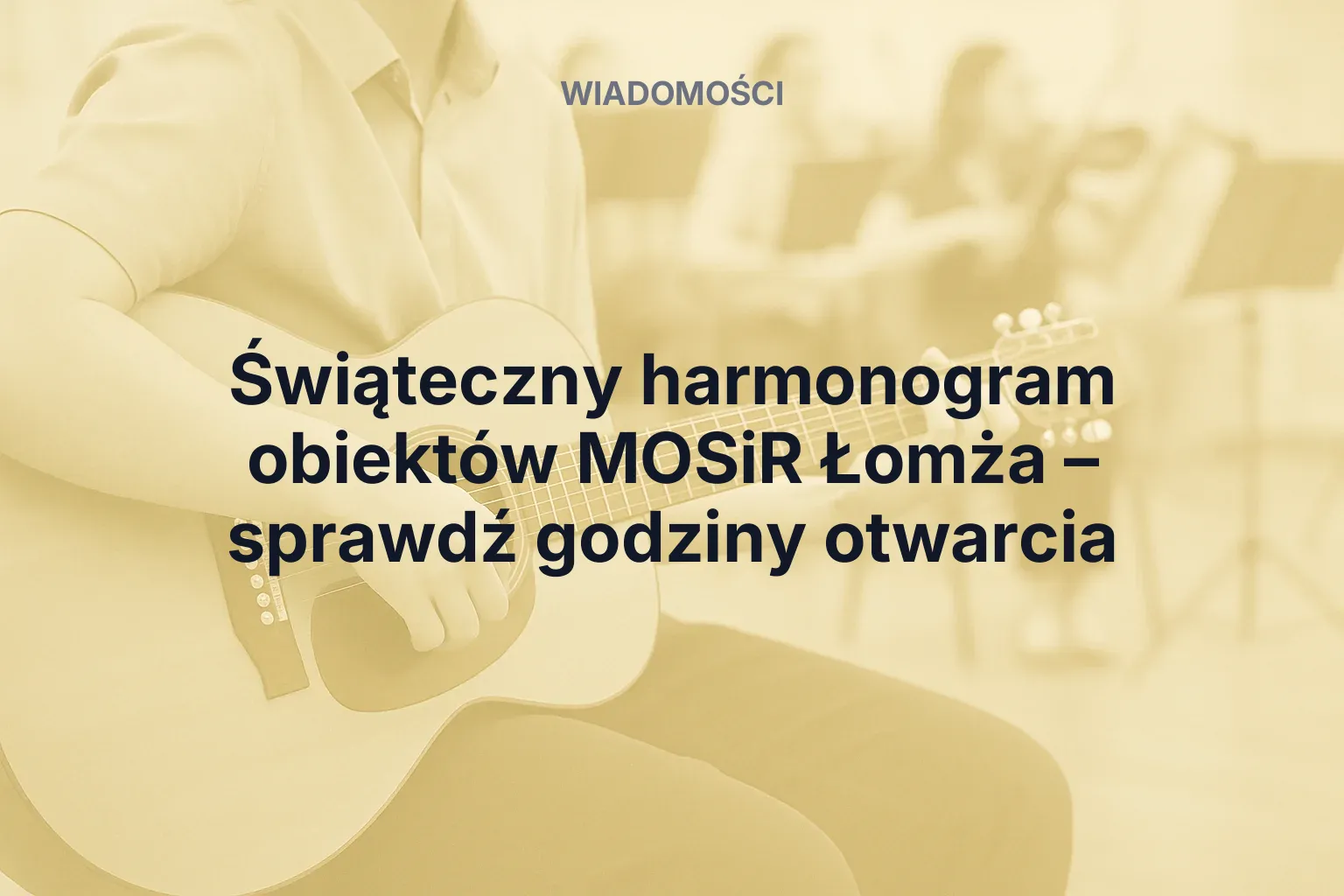 Miniatura: Świąteczny harmonogram obiektów MOSiR Łomża – sprawdź godziny otwarcia