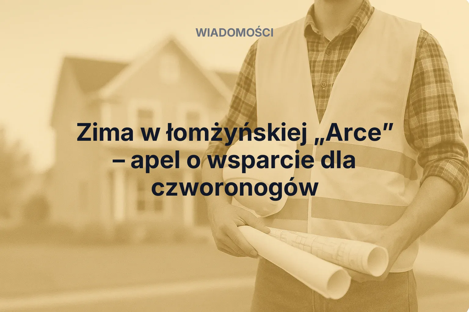 Aktualności: Zima w łomżyńskiej „Arce” – apel o wsparcie dla czworonogów
