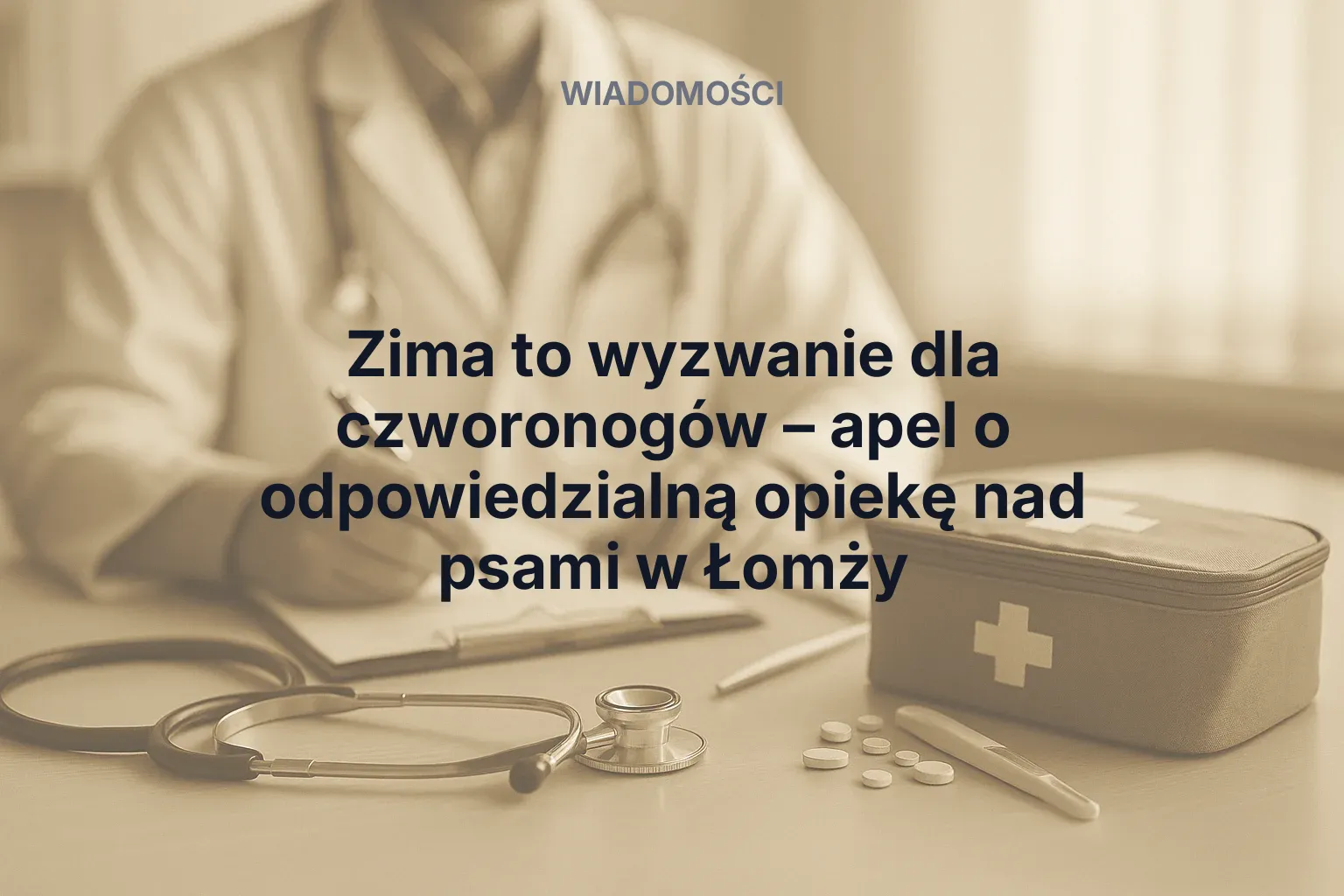 Miniatura: Zima to wyzwanie dla czworonogów – apel o odpowiedzialną opiekę nad psami w Łomży