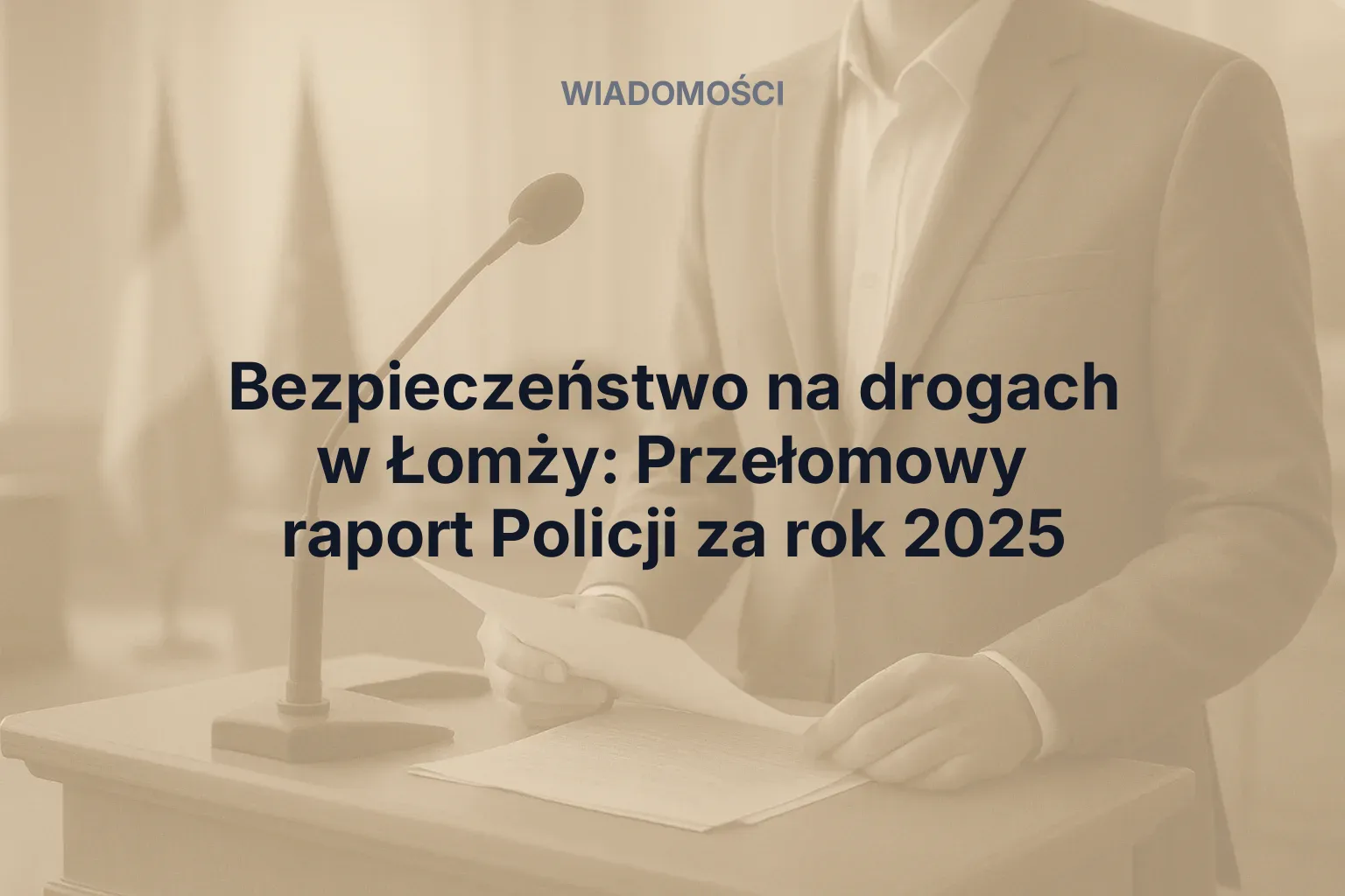 Bezpieczeństwo na drogach w Łomży: Przełomowy raport Policji za rok 2025