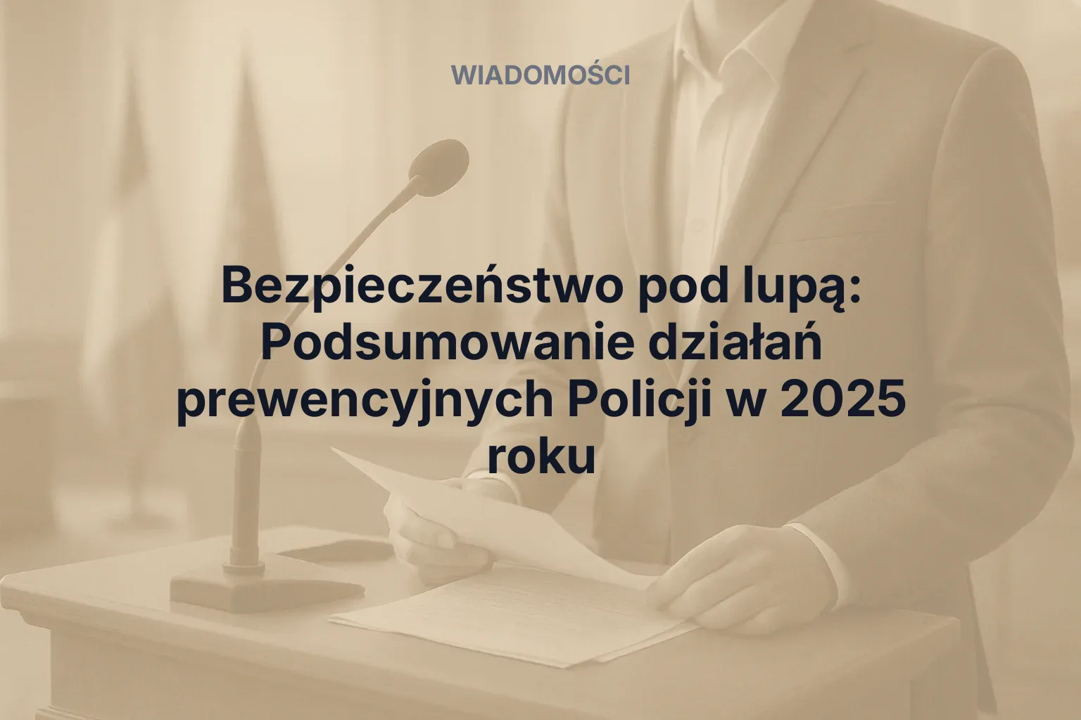 Bezpieczeństwo pod lupą: Podsumowanie działań prewencyjnych Policji w 2025 roku